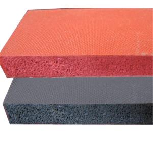 Foglio di gomma in spugna di schiuma di silicone a cellule chiuse per impressione di tessuto per pressa di calore