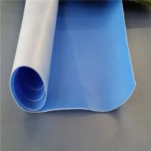Tessuto in gomma siliconica blu ad alta elasticità per trasferimento di calore